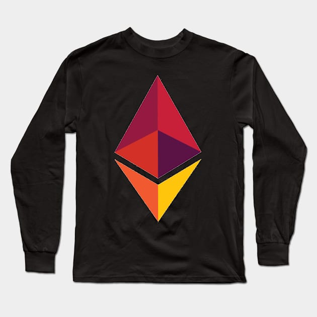 Ethereum Shirt, Stickers, etc Long Sleeve T-Shirt by MrWatanabe